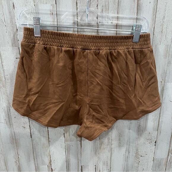 Abercrombie & Fitch A&F Tan Brown Faux Suede Short Shorts Womens Size Small - Picture 4 of 7